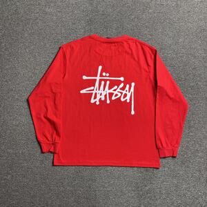 Stussy  Long Sleeve T-Shirt in red